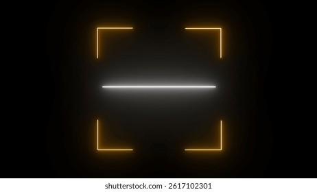 Scan QR code to loop neon bright 4k illustration on black background. QR Code Scan Effect in Seamless Loop. illustration. - Powered by Shutterstock - Get 15% off with code: PIKWIZARD15