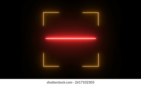 Scan QR code to loop neon bright 4k illustration on black background. QR Code Scan Effect in Seamless Loop. illustration. - Powered by Shutterstock - Get 15% off with code: PIKWIZARD15