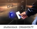 Scan the Smart Card at the elevator to specify your destination floor. Security systems in condominiums or office buildings. Passenger lift security system.