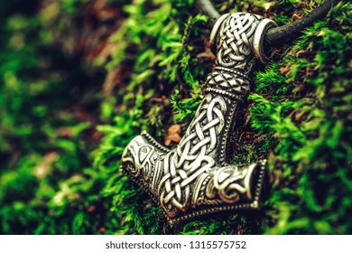 Scandinavian Amulet In The Form Of The Thor's Hammer - 