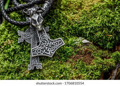 Scandinavian Amulet In The Form Of The Thor's Hammer - 