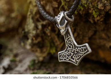 Scandinavian Amulet In The Form Of The Thor's Hammer - 