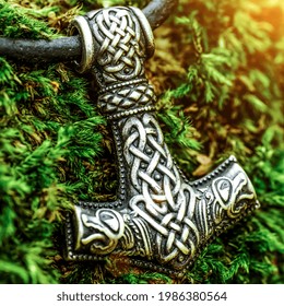 Scandinavian Amulet In The Form Of The Thor's Hammer - 