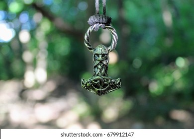 Scandinavian Amulet In The Form Of The Thor's Hammer - 