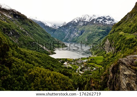 Similar – Geiranger Fjord, Norway