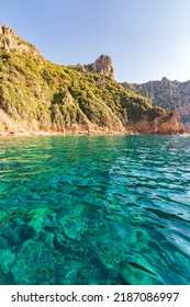 Scandola Natural Reserve, Corsica Island. Seascape, south France - Shutterstock ID 2187086997