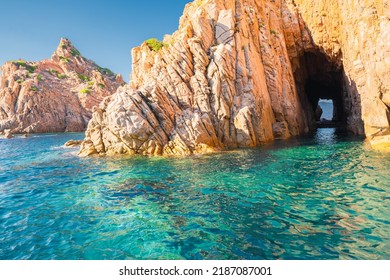 Scandola Natural Reserve, Corsica Island. Seascape, south France - Shutterstock ID 2187087001