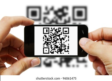 Scanning QR code with mobile smart phone