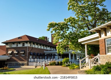 Scarborough, Ontario, Canada - June 25, 2022: The Exterior Of The Clubhouse Building Of Scarboro Golf And Country Club.