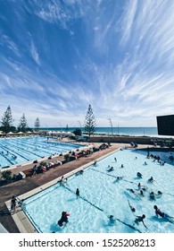 Scarborough Public Pool And View On Indian Ocean. 8.10.2019 In Perth, Western Australia, Australia