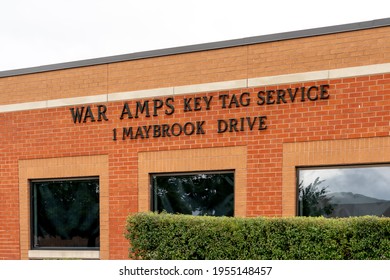 Scarborough, Toronto, Canada - August 29, 2020: The War Amps Key Tag Service Office In Scarborough, Toronto, Canada. The War Amps Is A Canadian Registered Nonprofit Organization. 