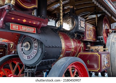 Scarborough,UK, June 2022, Traction Steam Engine 'HIs Lordship' At Scarborough Collection