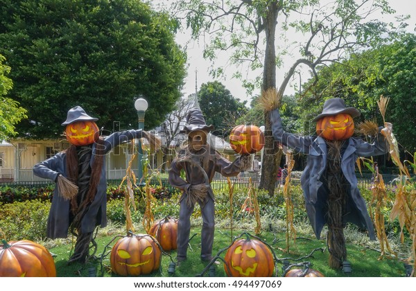 Scarecrow Halloween Pumpkin Head Jack O Stock Image Download Now