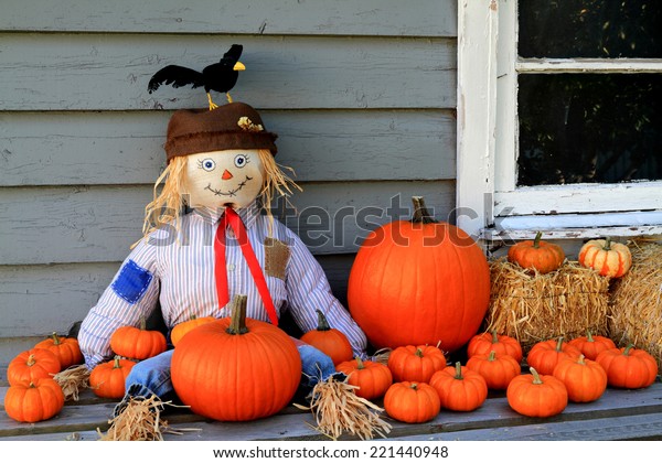 Scarecrow Seating On Porch Old Country Stock Photo 221440948 | Shutterstock