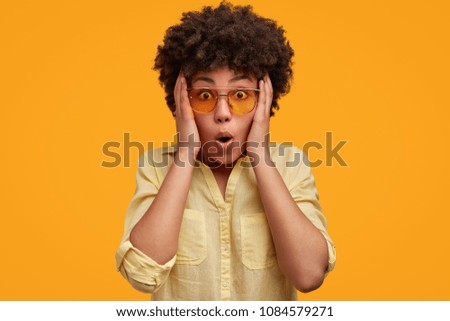 Similar – Image, Stock Photo face-book Face Human being