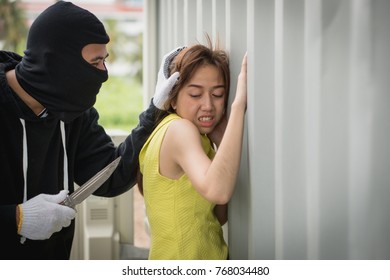 scared female victim trying to escape sexual harassment from brutal male try to rape her. Healthy Workout Young Cheerful Woman Sitting Stock Photo (Edit Now ...