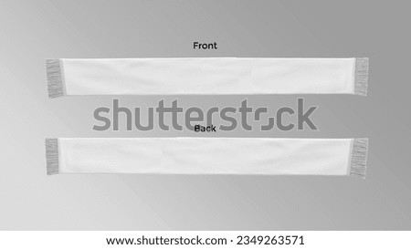 scarf mockup front and back side on grandient white to gray background Foto d'archivio © 