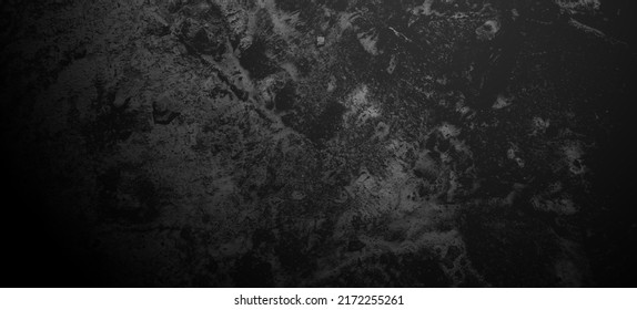 Scary black grunge goth design. horror black background. Scary dark walls, slightly light black concrete cement texture for background. - Shutterstock ID 2172255261