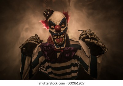 Scary clown. The clown suit.