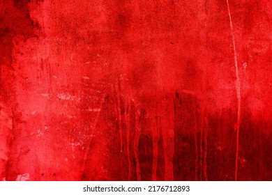 Scary cracked walls. Abstract cement wall for background. Spooky and darkness bloody wall texture background.