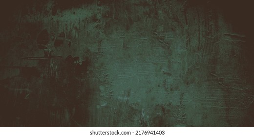 Scary Dark Blue Cracked Wall For Background