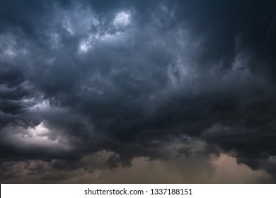 Scary Epic Sky Menacing Clouds Hurricane Stock Photo (Edit Now) 1353535907