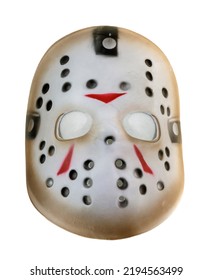 Scary Hockey Face Mask Isolated Against White Background