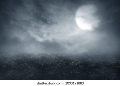 Scary horror background, halloween theme - Shutterstock ID 2033191883