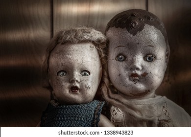 Scary Old Cracked Dolls 