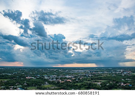 Scary rain clouds