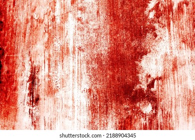Scary Wall For The Background. Walls Are Full Of Blood Stains And Scratches.