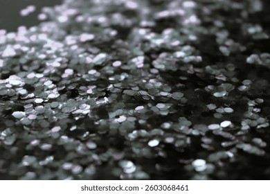 Scattered glitter. Glitter background. Glitter texture.