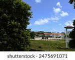  scenarios, window, driving plates, exteriors, building, military barracks, army courtyard, Brazilian army transit, Brazilian exercise, leisure area
