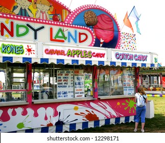 Scene From A Country Fair Or Carnival