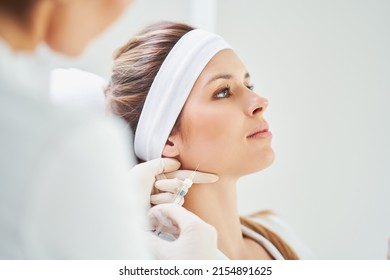 A Scene Of Medical Cosmetology Treatments Botulinum Injection.