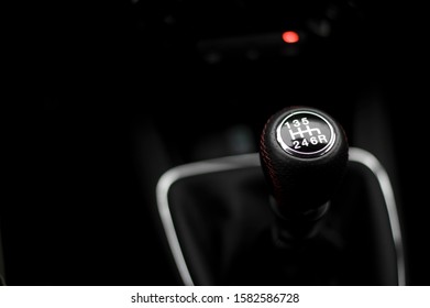 Scene Of Sport Car Gear Box Isolated