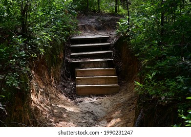 Sceneries From The Peachtree  Rock Heritage Preserve In Lexington County, SC, USA