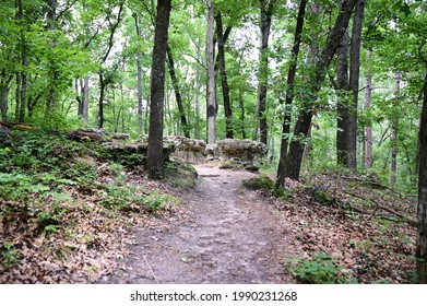 Sceneries From The Peachtree  Rock Heritage Preserve In Lexington County, SC, USA