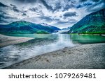 scenery around mendenhall glacier park in juneau alaska