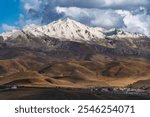 Scenery around Tagong Grassland, Tagong Monastery offering stunning views of rolling grasslands, most beautiful grasslands on Earth, hidden gem in Eastern Tibet, High Grasslands of Sichuan, China