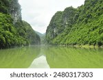 The scenery of Ata Gorge on the Youshui River in Manshui Township, Laifeng County, Hubei Province, China.