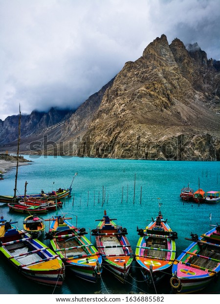 Scenery Attabad Lake Upper Hunza Pakistan Stock Photo (Edit Now) 1636885582