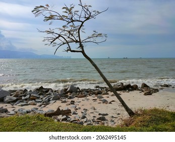 The Scenery Beach Wave At Bagan Ajam, Penang.