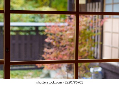 Scenery Beyond The Lattice Window