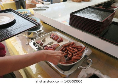 Scenery of breakfast buffet in Hokkaido, Japan - Shutterstock ID 1438683056