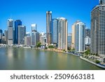 Scenery of Brisbane CBD, the capital of Queensland in Australia