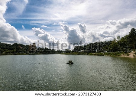 Scenery of Buddhist temple complex in Cam mountain in An Hao Commune, Tinh Bien District of An Giang Province, Vietnam