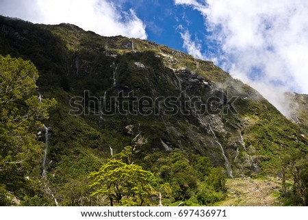 Scenery close to Lake Marian, New Zealand