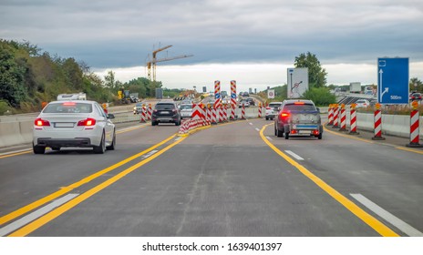 Scenery At A Controlled-access Highway In Germany