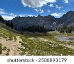 The scenery of Grand Teton National Park, on the Paintbrush Canyon trail.